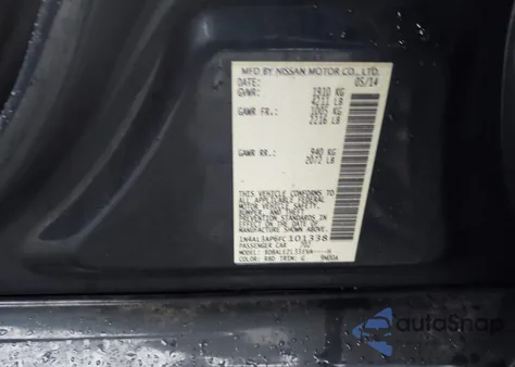 2015 Nissan Altima 2.5 S z USA, uszkodzony, nr VIN 1N4AL3AP6FC101338